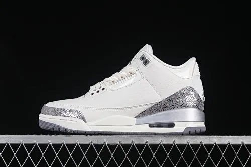 All categories Air Jordan Jordan series basketball shoes Air Jordan 3 Air Jordan 3 "Sail Metallic Silver" AJ3 Joe 3 Metallic Silver CK9246-100